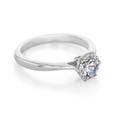 1 ct Danhov Classico 6-Prong White Gold Engagement Ring  (CL117)