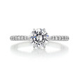 1 ct Danhov Classico 6-Prong White Gold Engagement Ring  (CL108)