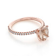 Rose Gold Morganite Engagement Ring (R0999-4)