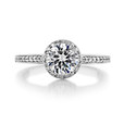 1 ct Tacori Dantela White Gold Engagement Ring (2639RDP65)