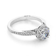 1 ct Tacori Dantela White Gold Engagement Ring (2639RDP65)