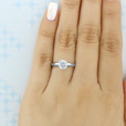 1 ct Round Solitaire White Gold Engagement Ring (SO21)