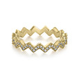 Diamond Zig-Zag Wedding Band (LB16-Y)