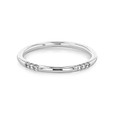 18K White Gold Micro-Prong Set Diamond Band (CB103)