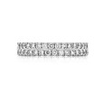 14K White Gold Double Row Diamond Band (LB246)