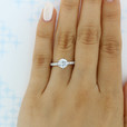 1 ct Round Micro-Prong White Gold Engagement Ring (FG10)