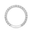 14K White Gold Double Pavé Set Diamond Band (LB247)