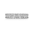 14K White Gold Double Pavé Set Diamond Band (LB247)