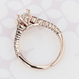 1.70 Ct. Oval Shape Earth Mined Diamond Micro-Prong Rose Gold Engagement Ring (2006620)