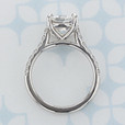 2.00 Ct Cushion Shape Moissanite Micro-Prong Platinum Engagement Ring (2006736)