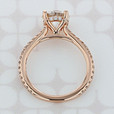 1.60 ct  Round Shape Earth Mined Diamond Micro-Prong Rose Gold Engagement Ring (2006814)