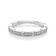 14K White Gold Pavé-Set Diamond Band (LR51176)