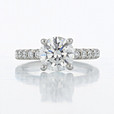 1.70 ct Round Shape Earth-Mined Diamond Micro-Prong Platinum Engagement Ring (2006774)