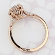 1.10 ct Round Shape Earth Mined Diamond Tacori Dantela Rose Gold Engagement Ring (2006551)