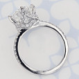 2.50 ct Round Shape Earth Mined Diamond Micro-Prong Platinum Engagement Ring (2006535)