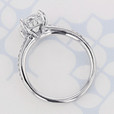 1.50 ct Cushion Shape Earth Mined Diamond Pavé White Gold Engagement Ring (2004410)