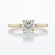 0.60 ct Round Shape Earth Mined Diamond Solitaire Yellow Gold Engagement Ring (2006579)