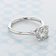 1.00 ct Round Shape Lab Cultivated Diamond Danhov Solitaire Platinum Engagement Ring (2006754)