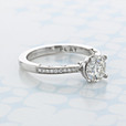 1.00 ct Round Shape Earth Mined Diamond Tacori Coastal Crescent Platinum Engagement Ring (2006660)