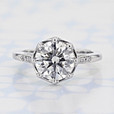 2.00 ct Round Shape Lab Cultivated Diamond Simply Tacori Platinum Engagement Ring (2006534)