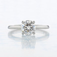 0.80 ct Round Shape Lab Cultivated Diamond Solitaire White Gold Engagement Ring (2006843)