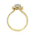 1 ct Danhov Solo Filo Halo Yellow Gold Engagement Ring  (SE100)