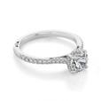 1 ct. Round Moissanite Simply Tacori Micro-Prong Engagement Ring (2671RD65-M)