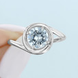 1 ct Danhov Abbraccio White Gold Engagement Ring  (AE133)