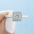 .80 Ct. Princess Cut Moissanite Tacori Full Bloom Engagement Ring (55-2PR5-M)