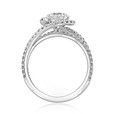 1 ct Danhov Abbraccio Halo White Gold Engagement Ring  (AE144)