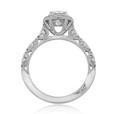 1.50 Ct. Oval Shape Moissanite Platinum Tacori Petite Crescent Engagement Ring (HT2560-OV8X6-M)