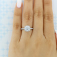 1.00 Ct. Round Moissanite Tacori Petite Crescent Engagement Ring (HT257215CU7-M)