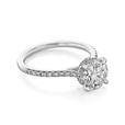 1.50 Ct. Round Moissanite Hidden Halo Micro-Prong Engagement Ring (CR09-M)