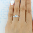 1.50 Ct. Round Moissanite Hidden Halo Micro-Prong Engagement Ring (CR09-M)