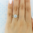 2 ct. Round Moissanite Tacori Yellow Gold RoyalT Engagement Ring (HT2607RD8-M)