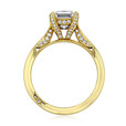 2.50 Ct. Emerald Cut Moissanite Tacori Yellow Gold RoyalT Engagement Ring (HT2625EC9X7-M)