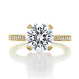 2.70 Ct. Round Moissanite Tacori Yellow Gold RoyalT Engagement Ring (HT2627RD9-M)