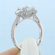 2.20 Ct. Round Moissanite Platinum Tacori RoyalT Engagement Ring (HT2655RD85-M)