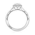 1.50 Ct. Oval Shaped Moissanite Halo Tacori Ring (49OVP8X6W-M)