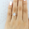 2 ct Oval Micro-Prong Rose Gold Engagement Ring (EV160OV)