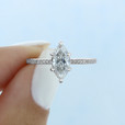 1 ct Marquise Pavé White Gold Engagement Ring (DC14MQ)