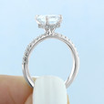 1.50 ct Emerald Cut Hidden Halo Yellow Gold Engagement Ring (CR19EC-YG)