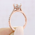 1.50 ct Oval Hidden Halo Yellow Gold Engagement Ring (CR09OV-YG)