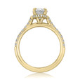 1.50 ct Oval Hidden Halo Yellow Gold Engagement Ring (CR09OV-YG)