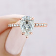 2 ct Pear Shape Hidden Halo Yellow Gold Engagement Ring (CR199-YG)