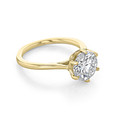 2.50 ct Round 6-Prong Solitaire Yellow Gold Engagement Ring (SO117-YG)