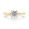 .75 ct Round Gabriel Solitaire Yellow Gold Engagement Ring (ER14982-075-YG)