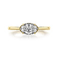 1 ct Simply Tacori Solitaire Yellow Gold Engagement Ring (2654OV75X55-YG)