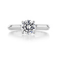 1 ct Round Solitaire Platinum Engagement Ring (SO21-PL)