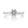 1 ct Danhov Classico 6-Prong Platinum Engagement Ring  (CL117-PL)